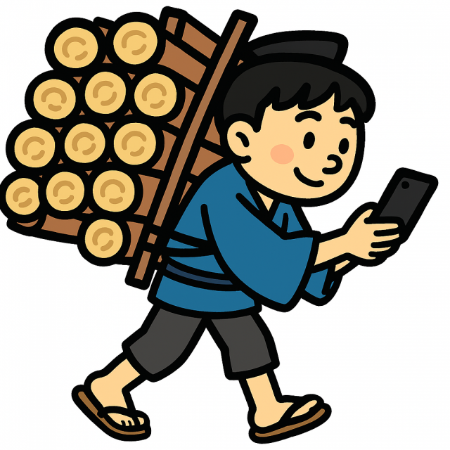 前庭動眼反射 二宮金次郎 歩きスマホ