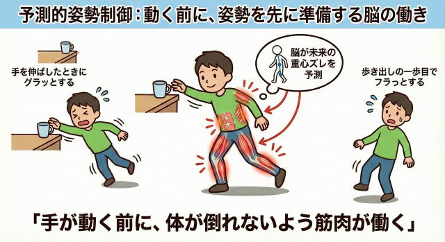 予測的姿勢制御