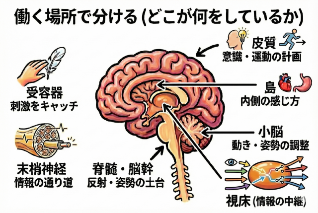 働く場所で分ける