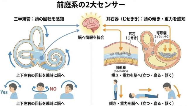 三半規管　耳石